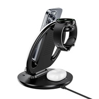 Carregador 3 em 1 Sem Fio RGB: Celular, Relógio e Fone! - imagem 3