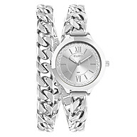 Relógio Euro Feminino Chains: Elegância em Prata - imagem 1