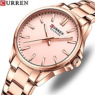 Relógio Feminino CURREN 9090X: Elegância à Prova D'água - imagem 1
