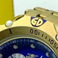 Relógio Invicta Hybrid Iron Man Dourado e Azul – Resistente a Água e Estilo Único - imagem 1