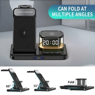 Central de Carga 5 em 1: Carregador Wireless + Relógio LED - imagem 3
