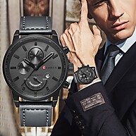 Relógio Masculino Curren 8217XS: Elegância à Prova D'Água - imagem 1