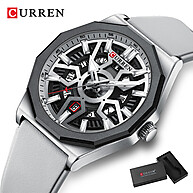Relógio Masculino CURREN 8437: Analógico com Silicone e Luminoso - imagem 1
