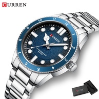 Relógio Masculino CURREN 8450: Estilo e Qualidade com Ponteiro Luminoso e Aço Inoxidável - imagem 1