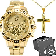 Relógio Masculino Dourado: Estilo e Elegância - imagem 1