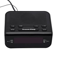 Rádio Relógio Digital LED 0.6" - Compacto e Moderno com Luz Vermelha e Timer - imagem 4
