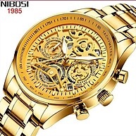 Relógio NIBOSI Ouro Cheio Masculino – Estilo e Precisão - imagem 1
