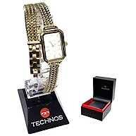 Relógio Technos Feminino Dourado com Pulseira Dupla - imagem 1