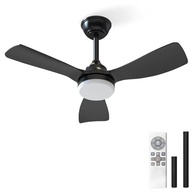 Ventilador de Teto com Controle Remoto, LED 20W, Silencioso, 6 Velocidades, Luz Ajustável, 127-220V – Design Moderno - imagem 1