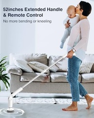 Esfregão Giratório Elétrico Leebein YMG-820 - Limpeza Profunda com Controle Remoto e 8 Cabeças - imagem 2