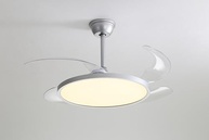 Ventilador de Teto Lótus Prata Bivolt com LED e Controle Remoto – Refresque seu Ambiente com Estilo - imagem 5