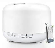 Umidificador Ultrassônico 500ML com Luz LED 7 Cores, Controle Remoto e Desligamento Automático - Ideal para Casa e Escritório - imagem 1