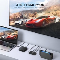 UGREEN Switch HDMI 3 em 1: 4K HDR, Controle Remoto e Compatibilidade Universal - imagem 3