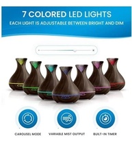 Umidificador de Ar Difusor Aromatizador Ultrassônico 400ml com LED e Controle Remoto - Luatek LKJ-161 - imagem 5