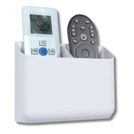 Suporte de Parede Duplo para Controles Remotos Universal – Branco | Organize sua Sala com Estilo - imagem 2