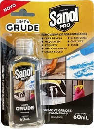 Limpa Grude Sanol Pró 60ml - Removedor de Adesivos e Manchas Pegajosas - imagem 3