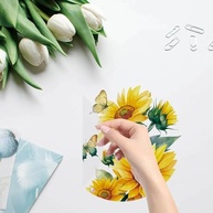 Adesivos de Janela de Girassol - 4 Unidades | Decalques Decorativos Removíveis para Porta e Vidro | Proteção contra Pássaros - imagem 3