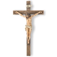 Cruz de Parede com Crucifixo Católico 35,5 cm - Escultura Renascentista Inspiradora por Buildclassic - imagem 2