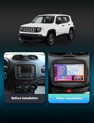 Central Multimídia Jeep Renegade 9" Android & CarPlay: Conectividade e Estilo Moderno - imagem 3