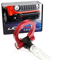Anel de Gancho de Reboque Estilo Corrida Vermelho para Jeep Renegade 2015+ | Upgrade Esportivo - imagem 2