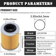 Filtro de Óleo Premium 420956123 para Can-Am Maverick X3, Outlander, Renegade, Sea-Doo e Ski-Doo - imagem 3