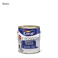 Tinta Coral Renova Gesso & Drywall Branco 3,6L: Acabamento Perfeito Sem Fundo Preparador - imagem 3