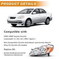 Kit Faróis e Lanternas Traseiras Cromadas para Toyota Corolla 2003-2008: Visual Renovado e Segurança - imagem 3