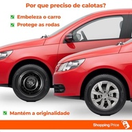 Kit 4 Calotas Aro 14 Gol G4 G6 2008-2016 Prata Grid Cubo Alto - Renove Seu Carro! - imagem 3