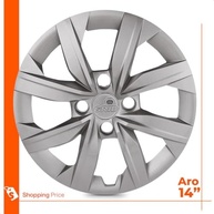 Kit 4 Calotas Aro 14 Gol G4 G6 2008-2016 Prata Grid Cubo Alto - Renove Seu Carro! - imagem 4