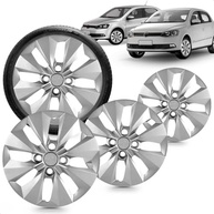 Kit 4 Calotas Gol Voyage G6 Aro 14 Prata Cubo Alto Grid - Renove Seu Carro! - imagem 2