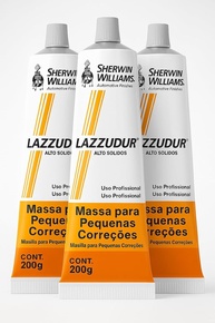 Kit 3 Massas Pequenas Correções Sherwin Williams Lazzudur 034 200g - Reparo Automotivo Profissional - imagem 1