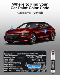 Tinta de Retoque Genesis Cavendish Red (RLA) 2 em 1: Reparo Rápido e Impecável para Seu Carro - imagem 4