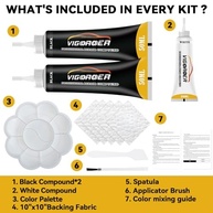 Kit Reparo Couro Preto Móveis e Carros - Restaure Sofá, Bolsa e Jaqueta Facilmente! - imagem 5