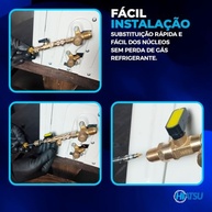 Extrator Válvula Schrader Universal HSV-3: Reparo Rápido Sem Perder Gás Refrigerante - imagem 5