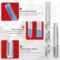 Kit Reparo Rosca Helicoidal Métrica 131 Peças HSS - Restaure e Proteja Suas Rosscas! - imagem 5