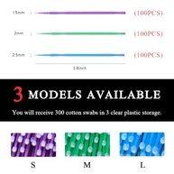 Pincéis de Reparo Automotivo Descartáveis - 3 Unidades (Azul + Verde + Roxo) - imagem 3