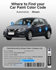 Tinta de Retoque Nissan Deep Ocean Blue - Caneta 2 em 1 para Reparos Precisos - imagem 4