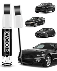 Tinta de Retoque para Ford - Caneta 2 em 1 com Cor Preta Ébano para Reparos Fáceis e Profissionais - imagem 2