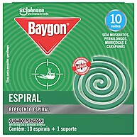 Repelente Espiral Baygon: 10 Unidades para Proteção Total - imagem 1