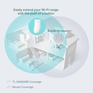 Repetidor de sinal Wi-Fi TP-Link TL-WA850RE Wireless N 300Mbps, compacto, expansor de sinal, adaptador de wireless, App Tether, Controle de Leds, Branco - imagem 8