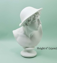 Estatueta Réplica de Mercúrio em Resina Branca - 15cm | Decoração Mítica e Simbólica - imagem 4
