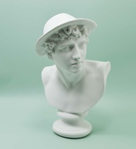Estatueta Réplica de Mercúrio em Resina Branca - 15cm | Decoração Mítica e Simbólica - imagem 3