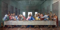 Santa Ceia (1818) de Giacomo Raffaelli - Reprodução em Canvas 75x150cm - Obra de Arte para Decoração Elegante - imagem 1