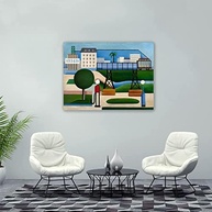 Reprodução em Tela de Obras de Tarsila do Amaral - Arte de Parede 60x80cm - imagem 3