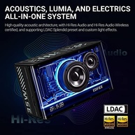 Caixa de Som Bluetooth Edifier QD35 40W RMS - Som Hi-Res e Design Moderno (Preta) - imagem 3