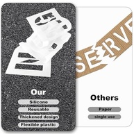 Estêncil de Silicone para Sinalização de Estacionamento Reservado - 2 Peças, 10cm, Flexível e Reutilizável - imagem 4