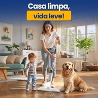 Mop Spray 2 em 1 com Reservatório 350ml e Refil Microfibra Lavável - Cabo Giratório 360° para Limpeza Rápida e Prática - imagem 3