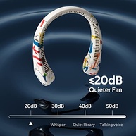 Ventilador de Pescoço Portátil Silencioso com Resfriamento 360° - Leve, Confortável e Versátil - imagem 5