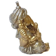 Ganesha Decorativa em Resina - Deus da Sorte, Prosperidade e Sabedoria | Modelo 118D - imagem 5