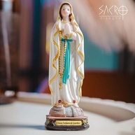 Imagem Nossa Senhora de Lourdes em Resina Importada - 12,5cm - Decoração e Fé - imagem 3